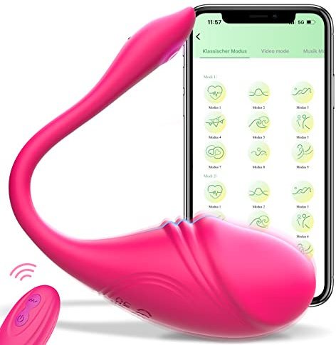 Dildo Vibrator Sexspielzeug Vibration für Frauen - Vibratoren Sex Spielzeug für Paare mit APP mit 9 Vibrationsmodi, Bluetooth Vibration für Frauen Sex Spielzeug für die Frau Vibratoren Sex Toys