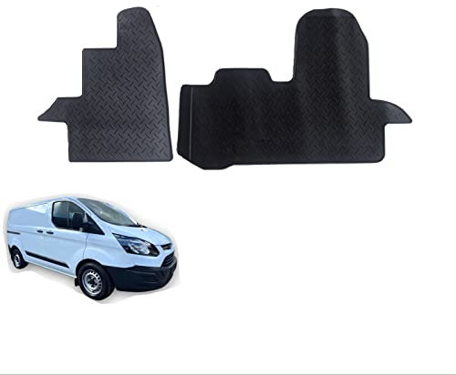 Automatten Fußmatten Gummimatten für Ford Transit Custom 2012-2022 schwarz 2tlg. Gummifußmatten Allwetter Matten Eparts24