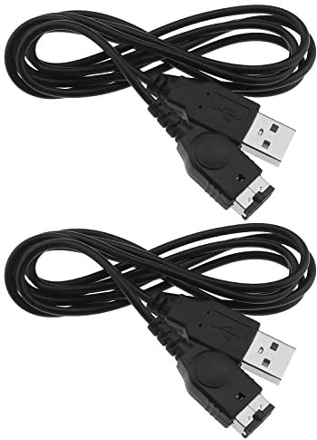 EMSea 2 STK. USB-Ladekabel Kompatibel mit Nintendo NDS/Gameboy Advance SP USB-Ladekabel Zubehör Schwarz
