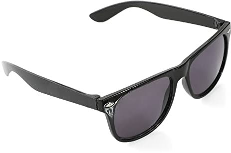 Geek-Brille mit schwarzen Gläsern – Wayfarer-Stil Sonnenbrille Blues Brothers – perfekt für den Welttag der Buchwoche – 1 Stück