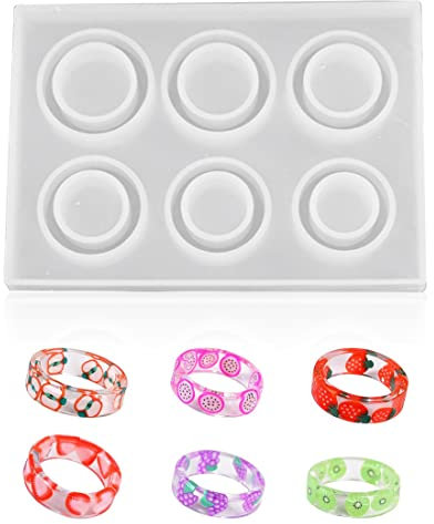 Silikon Ring Formen DIY Ring Silikonform Ringform Schmuck Epoxidharz Formen Ring Anhänger Form für Dekoration Crafting Ring Anhänger Halskette Herstellung