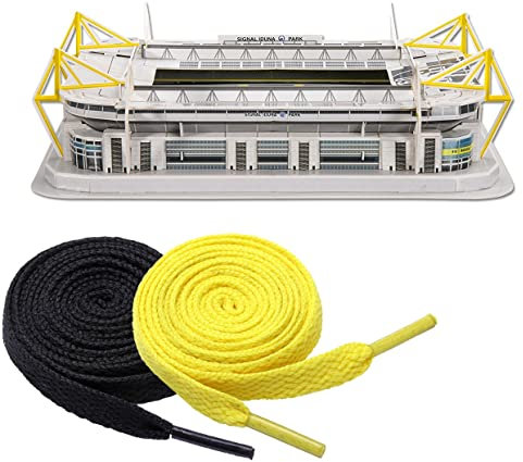 King of Trade BVB 3D-Stadionpuzzle + 2 Paar Fan-Schnürsenkel