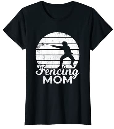 Damen Mama Fechterin Fechtmeisterin Degenfechten Muttertag T-Shirt