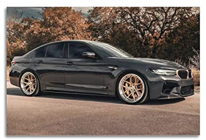 JUNNA Sportauto-Poster für BMW F90 M5 CS Rennauto, dekoratives Gemälde, Leinwand, Wand- und Kunstbild, Familien-Schlafzimmer, Dekoration, 30 x 45 cm