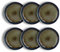 OGO LIVING - Lot 6 assiettes desserts certaldo 20cm en grès marron - 2614382