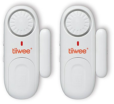 tiiwee Fensteralarm Türalarm 120 dB Einbruchschutz - 4er Set mit Batterien