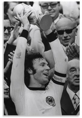 Poster Deutschland-Fußballer Franz Beckenbauer (9) Kunstwerke Kunstdruck Poster Wandkunst Gemälde Leinwand Dekor Heimposter 20 x 30 cm