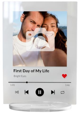 1 Personalised Custom Upload Your Image Photo Music Style Song Portrait Acrylic Plaque and Stand Gift for Valentines Mothers Day Birthday 140mm X 100mm Primary Teaching Services