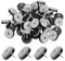 Glarks 40pcs Noir 28mm Meubles Anti - dérapant vis Fixe Meubles Anti - dérapant Feutre Mat Protecteur de Sol Coulissant pour Pieds de Jambe en Bois pour chaises, Tables, tabourets de canapé
