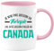 quotedazur - Mug Je N'ai Pas Besoin De Thérapie J'ai Juste Besoin D'Aller Au Canada - Rose/Céramique