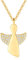 Jrêveinfini Schutzengel Kette Anhänger Mädchen Damen Gold Silber 925, Mutter Tochter Konfirmation Kette Mama, Engel Taufe Glücksbringer Halskette Mädchen, Kommunion Geschenke für Frauen Mädchen