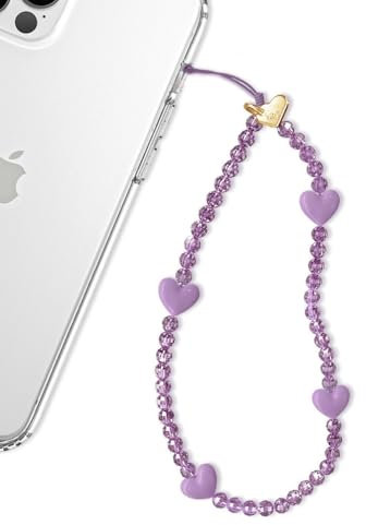 Velvet Caviar Phone Charm Wrist Strap - Cute Beaded Cellphone Wristlet - Lanyard Accessory for Women - Fits all Phone Cases including iPhone 15 Pro Max / 14 Pro Max / 13 Pro Max / 12, Plastic, No