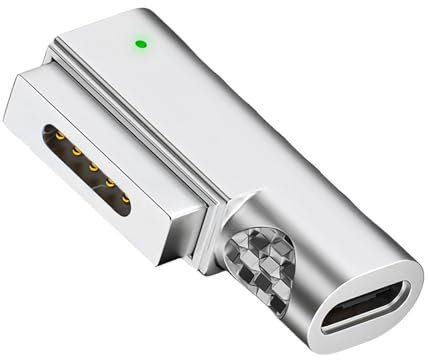 IBEIKE USB C to Magnetic Adapter for Magsafe 2, Type C Converter 90°Elbow PD 100W Power Fast Charging Converter Compatible with MacBook Air Pro