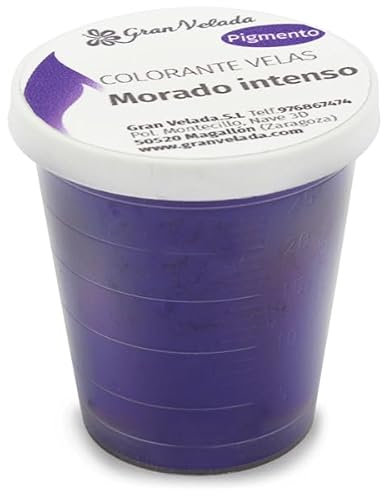Gran Velada - Colorante en Polvo Morado para Velas 150 cc | Colores Brillantes | Práctico y Eficiente | Rendimiento Superior
