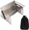 Barbecue pliant à charbon de bois, sans chaleur, en acier, pour Camping, avec trous de Ventilation, pour activités de plein air