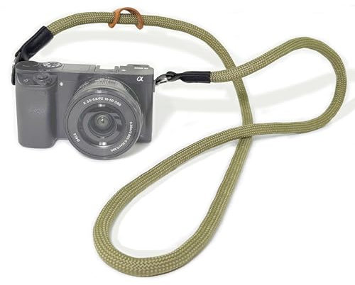Little Fire Craft Camera Strap Rope Camera Strap for Photographers Heavy Duty Camera Strap Neck Strap for Camera Lanyard Crossbody Camera Shoulder Strap - Army Green