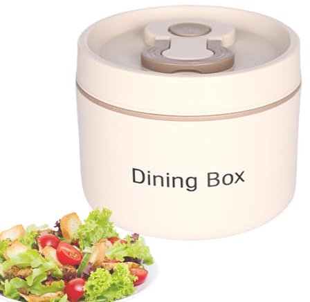 Fiambreras aisladas – Caja térmica para sopa caliente, recipiente para alimentos | Snack Box de gran capacidad con asa y cuchara, mantiene la comida caliente y fría Lunch Box portat