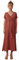 ENVIE DE FRAISE Robe Longue Grossesse en Gaze de Coton Terracotta 48