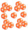 Vaguelly 15 Stück Kicker Zubehör Ball Liga Billard Fußbälle Tabletop-Sportspiel Table Soccer spieltisch Kicker Zubehör für Kickerspiele auswechselbare Kickerbälle Plastik Orange