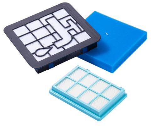 PURexpert Juego de filtros de repuesto FC8010/02 para Philips PowerPro Compact and Active FC9328 FC9330 FC9349 FC9350 FC9550 FC9571 FC9588
