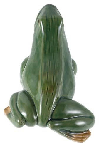 TOYANDONA Große Mund Frosch Statue für Teich Aquarium und Gartenlandschaft Dekoration mit Wasserfunktion