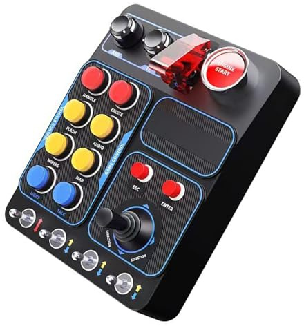 CB1 Programmierbare Tastensteuerung Rennemulator Zentrale Steuerbox Realistische Rennsimulation Und Immersive Game Engine Start Stopp Simulation