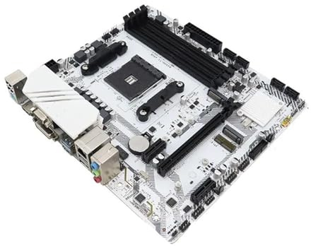 motherboard Fit For JGINYUE B450M-TI ARGB, processore AMD AM4, memoria dual-channel 4*DDR4 da 64 GB, 4xSATA3.0 6Gbps, 2xM.2 Nvme, Micro ATX