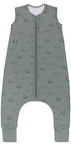 Fillikid Schlafsack mit Füßen Exklusiv | Babyschlafsack Sommer 0.5 TOG | Sommerschlafsack ungefüttert mit Beinen | 100% Baumwolle, waschbar 40°C | leicht & atmungsaktiv für Neugeborene und Kleinkinder