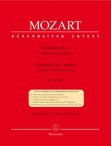Konzert in C für Oboe und Orchester. KV 314. Klavierauszug