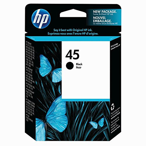 HP ECHTE ORIGINAL Hewlett Packard 45 45 EIN Bedruckt – Tintenpatrone Drucker Hohe Kapazität – Tintenpatrone – Refurbished durch Tintenfarbband UK – Mehrwertsteuer und Versand incl.