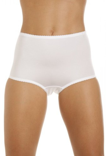 Camille Womens Two Pack Smooth High Waist Beige Control Briefs
