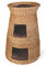 WEIDENPROFI Katzenkorb, Katzenturm aus Heller Weide inkl. 3 Kissen, Größe ca.: Ø 48 – 58 cm x 82 cm, Farbe Natur