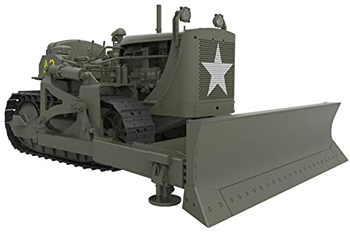 Mini Art 35195 1:35 US Planierraupe ungepanzert - originalgetreue Nachbildung, Modellbau, Plastik Bausatz, Basteln, Hobby, Kleben, Modellbausatz, Zusammenbauen, unlackiert