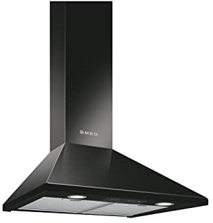Smeg 60cm Chimney Cooker Hood - Black