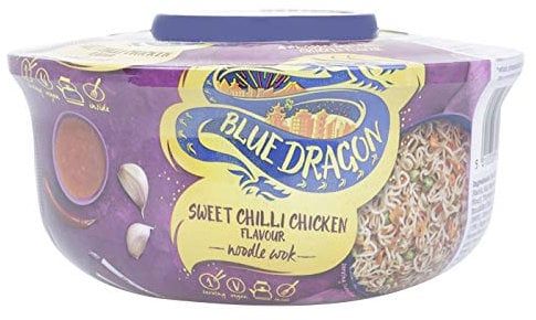 Blue Dragon Sweet Chilli Chicken Noodles 76 g (Pack of 6)