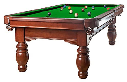 Billiard-Royal Billardtisch Pooltisch Modell Magdalena 9 ft. mit hochwertigem K-55 Bandengummi und freier Tuchwahl, Tuchfarbe:Yellow Green
