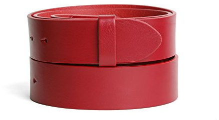 VaModa Vollrindleder 4cm Wechselgürtel Jeansgürtel Belt 40 mm | Ledergürtel für Damen Herren 4,0 cm | Modell 'Klassik' | ohne Schließe | Farbe malboro