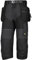 Snickers Workwear 6905 FlexiWork Piratenhose mit Holstertaschen, 1 Stück, 54, schwarz, 69050404054
