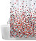 ANSIO Tenda da doccia resistente alla muffa – Mosaico rosso 180 x 180 cm | Tessuto idrorepellente | 100% poliestere