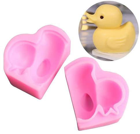 DUBENS 3D Cartoon Schöne Ente Seife Form Fondant Form Harz Ton Schokolade Süßigkeiten Silikon Kuchen Dekorieren Werkzeuge, Eiswürfel Formen DIY Backen Werkzeuge