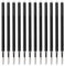 12PCS 0.7MM Recambio Que Desaparece A Alta Temperatura, Rotuladores De Tela, Marcado De Recambio De Rotulador Eliminado Por Calor Para Costura, Acolchado Y Ropa (NEGRO)