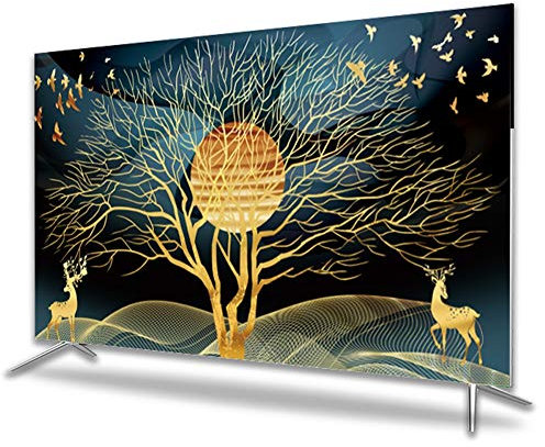 NANKAN 32-75 Pulgadas de La Cubierta de TV, La Prueba del Polvo Poliéster Pantalla de TV LCD Protector for El LED, Dormitorio Interior de La Sala de Decoración Suave Liso de La Cubierta Antipolvo