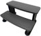 Puri Tech Scala Portatili per Piscina, Gradini per Vasca idromassaggio, Accessori per Spa, Scaletta Antiscivolo e Resistenti - Grigio Chiaro