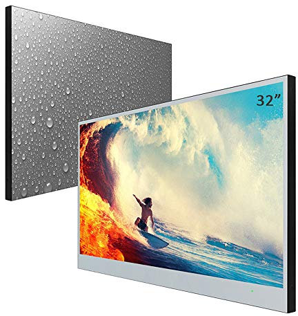 Soulaca Smart Espejo TV de 32 Pulgadas para Baño IP66 a Prueba de Agua con Wi-Fi Integrado