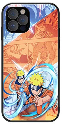 Naruto Handyhülle Kompatibel mit iPhone 12 / iPhone 12 Pro Hülle Ultra Dünn Weich TPU Bumper Schutzhülle Anime Gehärtetes Glas Backcover