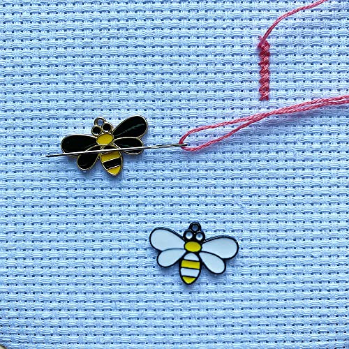 Biene Nadel Minder Pro Kreuzstich, das 2er-Set Magnetisch Nadel-Nanny, Stickerei Handarbeit Zubehör