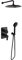 RAMON SOLER 941502RP240NM BLAUTHERM S2 Conjunto Monomando Ducha Empotrada 2 Vías Negro Mate
