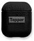 Tapper Schutzhülle für AirPods 1. und 2. Generation, Leder, Hämatit, Schwarz