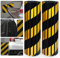 BUZIFU 2PCS Protector Columnas Garaje Protectores Esquinas Garaje Protector Pilares Pared Protector Parking Adhesivo Espuma para Golpes Diseño de Tiras para Cualquier Estacionamiento- Amarillo y Negro