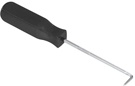 PATIKIL O-Ring 90 Degree Pick 142mm, Oil Seal Gasket Precision Screwdriver Puller Remover Removal Tool, Black